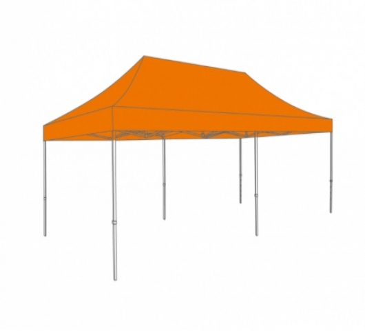 VOUWTENT STALEN FRAME MET DAKZEIL EN BESCHERMHOES - 3X6M - POLYESTER - Foto 1