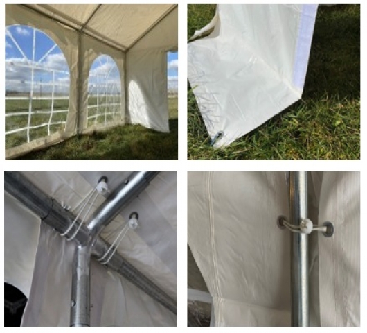 PVC PARTYTENT 5X8M DELUXE 2.0 - Foto 3