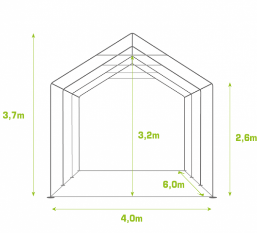 PVC PARTYTENT 4X6M ELITE 2.6 - Foto 2