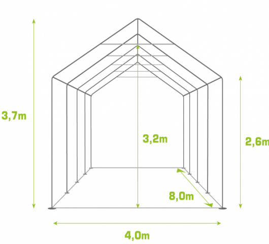 PVC PARTYTENT 4X8M ELITE 2.6 - Foto 2