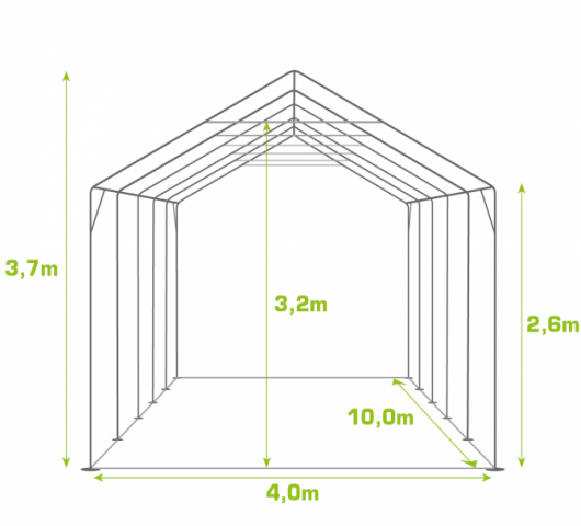 PVC PARTYTENT 4X10M ELITE 2.6 - Foto 2