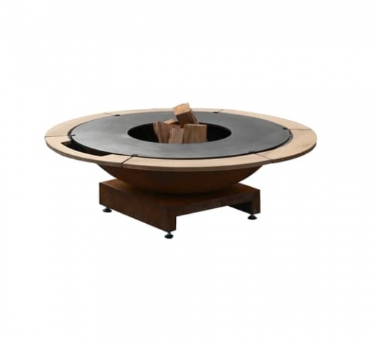 Piatto Basso Large Corten lage uitvoering Ø 94 cm - Foto 1