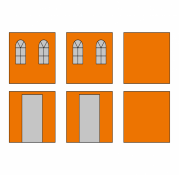 ZIJWANDENSET MET DRAAGTAS - KERKRAMEN - 3X6M - POLYESTER