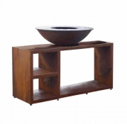 Piatto Tavolo Medium Corten