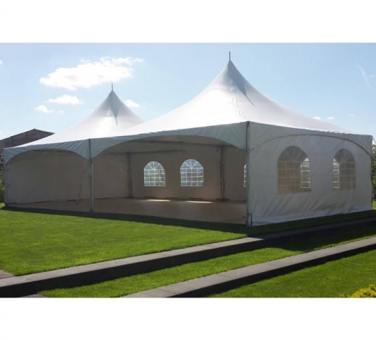 PAGODE KEDER TENT RONDE PALEN - INCL ZIJWANDEN - 6X6M - Foto 2