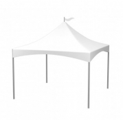PAGODE KEDER TENT RONDE PALEN - ZONDER ZIJWANDEN - 6X6M