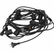 Lichtsnoer 10 meter / 10 fittings (lampen NIET inbegrepen)