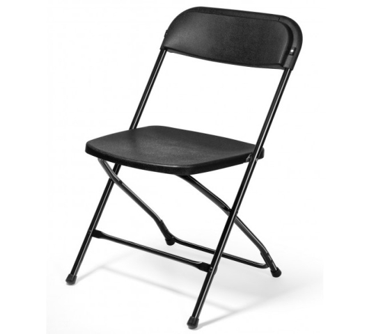Set van 10 Klapstoelen / Palermo / Zwart - Foto 1