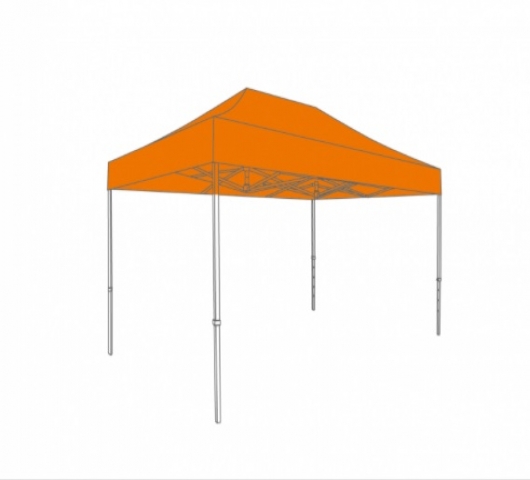 VOUWTENT ALUMINIUM FRAME MET DAKZEIL - 2X3M - POLYESTER - Foto 1