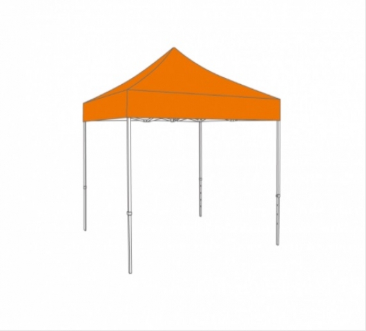 VOUWTENT ALUMINIUM FRAME MET DAKZEIL - 4X4M - POLYESTER - Foto 1